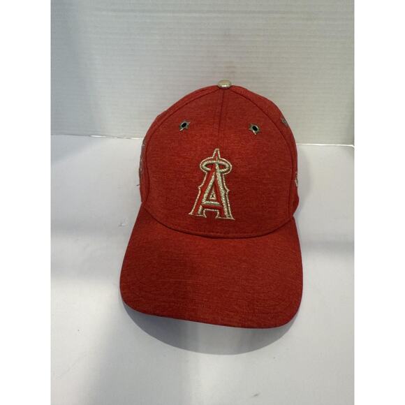 Los Angeles Angels Hat Cap Fitted Mens Large Red MLB Baseball All Star New Era - Picture 6 of 10